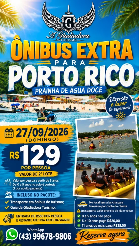 Porto Rico 27/09/2026 (domingo)