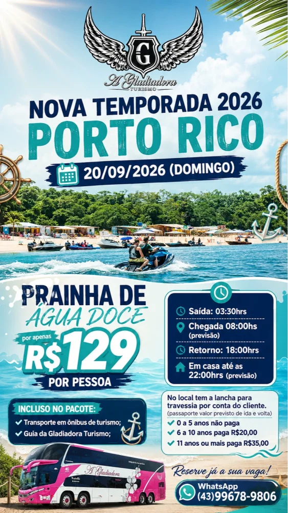 Porto Rico 20/09/2026 (domingo)